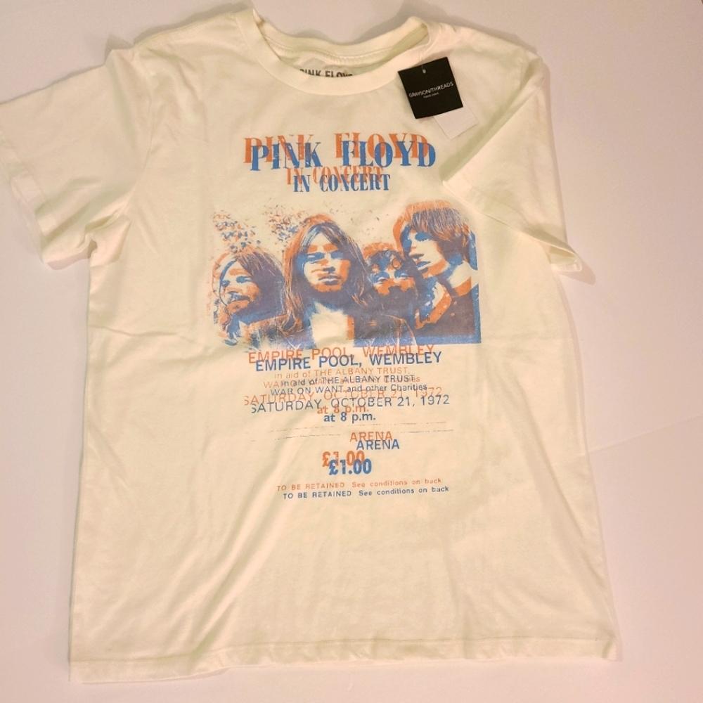 Pink Floyd T-shirt Grayson Threads Black Label Junior Sz L NWT - Picture 5 of 6